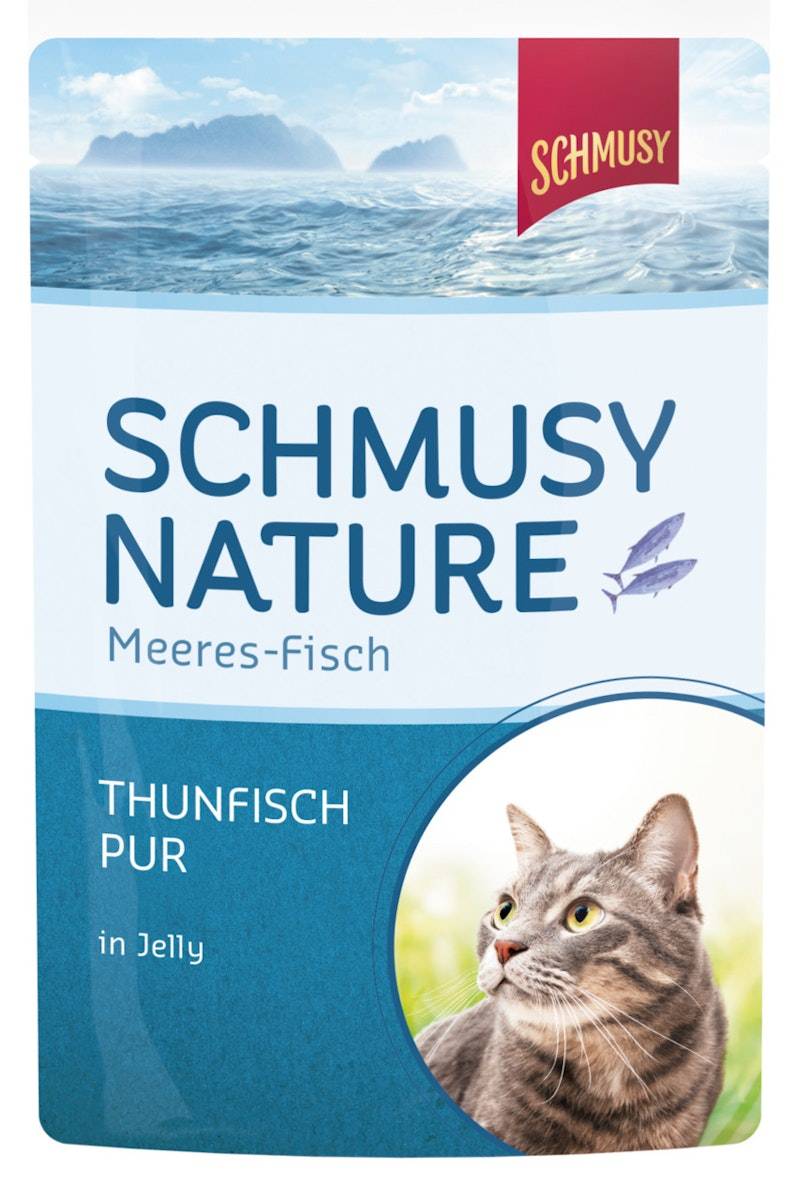 SCHMUSY Nature Meeres-Fisch 100g Frischebeutel Katzennassfutter von Schmusy