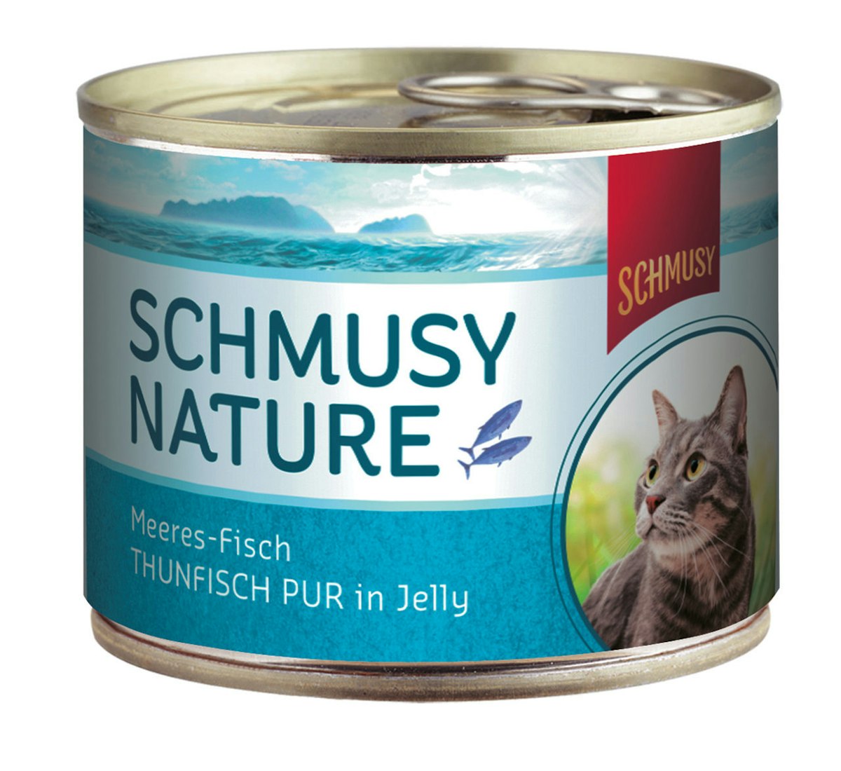 SCHMUSY Nature Meeres-Fisch 185g Dose Katzennassfutter von Schmusy