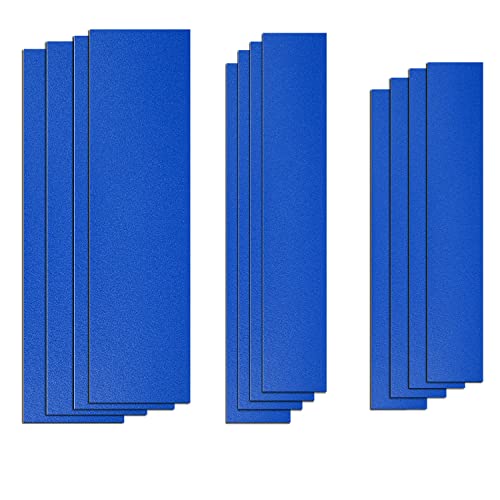 12 Stück Katzenkratz-Maniküre-Streifen – Nagelfeile für Katzen, Kratzeinlage für Katzentoilette, Möbel, Tür, Boden, 12 Stück Schälstifte, Kratzschleifpapier (blau) von SCSFCVIUS