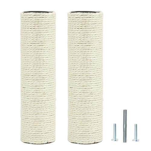 M10 Kratzbaum-Ersatzpfosten – 10 mm Bolzen, Sisal-Kratzbaum, Ersatzstange, M10-Bolzen, stabile PVC-Rohre, Schrauben im Lieferumfang enthalten (6 x 30 cm) von SCSFCVIUS
