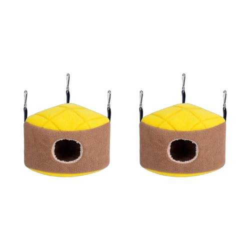 SCUDGOOD Warmes Vogelnest, Winterhaus, Kuschel-Hängematte, Käfigzubehör, Plüsch-Versteck für Hamster, Rennmäuse, kleine Papageien, Kleintiere, Hamster, Bett, Haus, Winter, warm SCUDGOOD Warmes Vogelnest, Winterhaus, Kuschel-Hängematte, Käfigzubehör, Plüsch-Versteck für Hamster, Rennmäuse, kleine Papageien, Kleintiere, Hamster, Bett, Haus, Winter, warm von SCUDGOOD