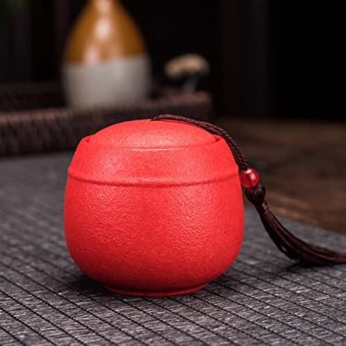 SCZMBLTLNV Urne Für Haustiere Pet Urn for Dogs Cats Ashes Keepsake Memorial Box Funeral Set Burial Urns for Cremated Remains Ash Vial Adult Funeral Urn Pet Cat and Dog Urn 27950(Red,L) von SCZMBLTLNV