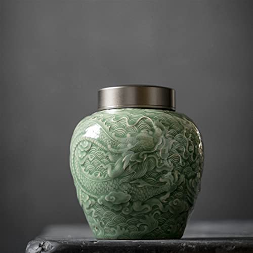 SCZMBLTLNV Urne Für Haustiere Pet Urn for Dogs Cats Ashes Keepsake Memorial Box Funeral Set Burial Urns for Cremated Remains Ash Vial Adult Funeral Urn Pet Cat and Dog Urn 29060(Green) von SCZMBLTLNV