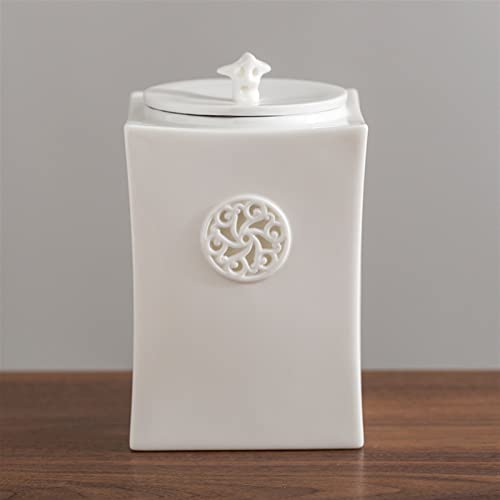 SCZMBLTLNV Urne Für Haustiere Pet Urn for Dogs Cats Ashes Keepsake Memorial Box Funeral Set Burial Urns for Cremated Remains Ash Vial Adult Funeral Urn Pet Cat and Dog Urn 68884(White,M) von SCZMBLTLNV