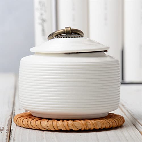 SCZMBLTLNV Urne Für Haustiere Pet Urn for Dogs Cats Ashes Keepsake Memorial Box Funeral Set Burial Urns for Cremated Remains Ash Vial Adult Funeral Urn Pet Cat and Dog Urn 8887(White,S) von SCZMBLTLNV