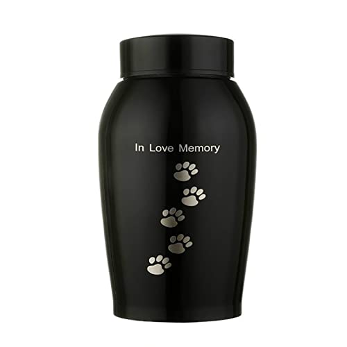 SCZMBLTLNV Urne Für Haustiere Schatulle Columbarium Pet Edelstahl Urnen Haustiere Hund Katze Vögel Maus Feuerbestattung Asche Urne Andenken(B) von SCZMBLTLNV