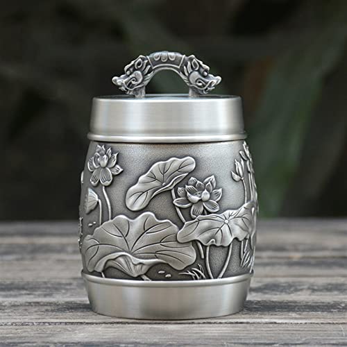 Urne Für Haustiere Custom Pet Urn Beerdigung Feuerbestattung Reines Zinn 97% Bleifreies Zinn Handgeschnitzt Schön Relief von SCZMBLTLNV