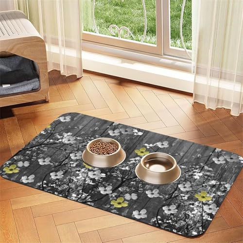 Futtermatte für Hunde, Katzen, Haustiere, saugfähig, Leder, 60 x 40 cm, Motiv: Katze und Hund Futtermatte für Hunde, Katzen, Haustiere, saugfähig, Leder, 60 x 40 cm, Motiv: Katze und Hund von SDEGTHO