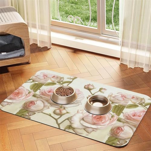 Futtermatte für Hunde und Katzen, saugfähig, Leder, 60 x 40 cm, Rosa Futtermatte für Hunde und Katzen, saugfähig, Leder, 60 x 40 cm, Rosa von SDEGTHO