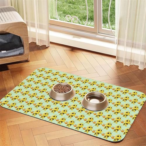 Futtermatte für Hunde und Katzen, saugfähige Leder-Tischdecke, 60 x 40 cm, Motiv: Biene, fliegend Futtermatte für Hunde und Katzen, saugfähige Leder-Tischdecke, 60 x 40 cm, Motiv: Biene, fliegend von SDEGTHO