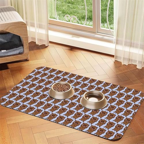 Futtermatte für Hunde und Katzen, saugfähige Leder-Tischdecke, 60 x 40 cm, Motiv: Springschwein Futtermatte für Hunde und Katzen, saugfähige Leder-Tischdecke, 60 x 40 cm, Motiv: Springschwein von SDEGTHO