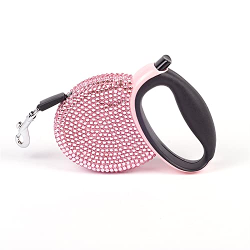 Einziehbare Leine, Einziehbare Hundeleine, modisch, langlebig, 360 °, Keine Welpen-/Katzen-Leine, Pink, for kleine Rassen(2,300cm) von SDGBCXD