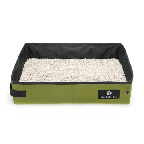 Reise Katzenklo Portable,Katzentoilette Faltbar, Tragbare Katzenbox, Reise Katzentoilette für Auto - Langlebig und wasserdichte für Camping, Drinnen, Draußen,Grün,Klein Reise Katzenklo Portable,Katzentoilette Faltbar, Tragbare Katzenbox, Reise Katzentoilette für Auto - Langlebig und wasserdichte für Camping, Drinnen, Draußen,Grün,Klein von SDGRJKL