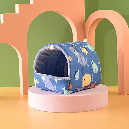 SDGRJKL 3, Kleintierbett Kuschelbett Kleintier Winterhaus Plüsch Baumwolle Warmes Nestbett Multifunktional mit Herausnehmbarer Matte Höhle SDGRJKL 3, Kleintierbett Kuschelbett Kleintier Winterhaus Plüsch Baumwolle Warmes Nestbett Multifunktional mit Herausnehmbarer Matte Höhle von SDGRJKL