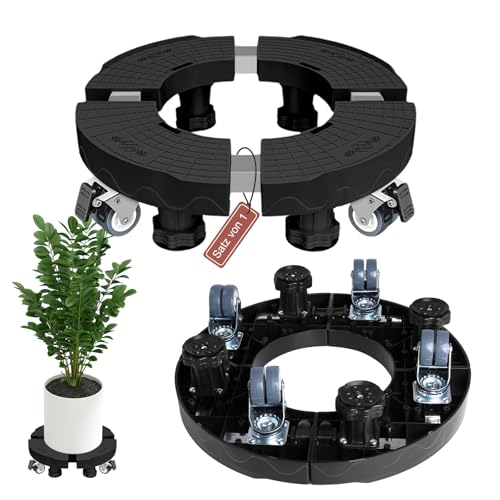 SDLDEER Pflanzenroller mit Rädern Heavy Duty, Expandierbares Pflanzenwagen mit Rollen, Rollbrett Pflanzen, Großer Topf Pflanzwagen Dolly für Blumentopf Outdoor Indoor (1 Stück) von SDLDEER