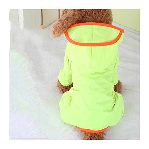 SDLSH Hundebekleidung für Haustiere Haustierhund-Regenmäntel,für kleine Hunde Poncho-Welpen-Regenjacke Bequemes, leicht zu tragendes Gehen (Color : Green, Größe : XXL) von SDLSH