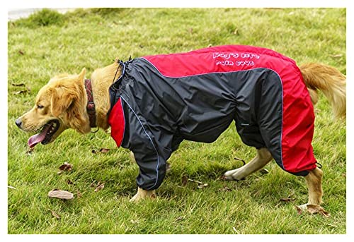 SDLSH Hundebekleidung für Haustiere Haustierhund Regenmantel,Außenmantel Regenjacke,für mittelgroße Hunde-Kleidung Overall Bequemes, leicht zu tragendes Gehen (Color : A, Größe : 20) von SDLSH