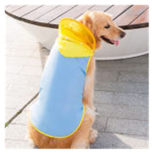 SDLSH Hundebekleidung für Haustiere Haustierkostüm,Sommer Sonnenschutzwesten für Hund dünn,mittelgroße große Hundekleidung Bequemes, leicht zu tragendes Gehen (Color : Blue solid, Größe : 5XL) von SDLSH