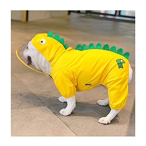 SDLSH Hundebekleidung für Haustiere Hund,Dinosaurier Regenmantel,Kleidung für kleine mittelgroße Hunde Regenmantel Bequemes, leicht zu tragendes Gehen (Größe : 3XL) von SDLSH
