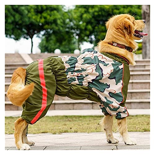 SDLSH Hundebekleidung für Haustiere Hund,Regenmantelkleidung für kleine große Hunde Jumpsuit atmungsaktiver Regen Bequemes, leicht zu tragendes Gehen (Color : B, Größe : 20) von SDLSH