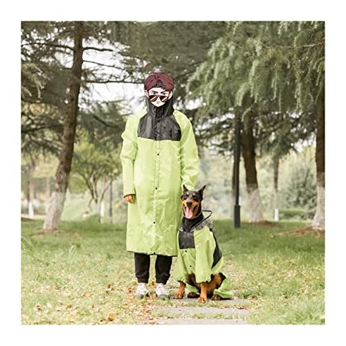SDLSH Hundebekleidung für Haustiere Hund Regenmantel, Haustierkleidung im Freien, Eltern-Kind- Outfit für mittlere große Hunde Regenmantel Bequemes, leicht zu tragendes Gehen (Größe : 9XL (for Pet)) von SDLSH