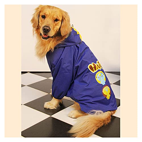 SDLSH Hundebekleidung für Haustiere Hunde Regenmantel für Hunde Kleidung,Overall,Mäntel Bequemes, leicht zu tragendes Gehen (Color : Royal Blue, Größe : 3XL) von SDLSH