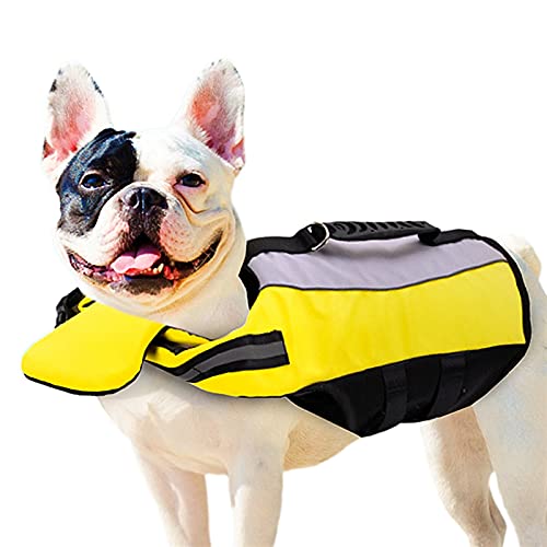 SDLSH Hundebekleidung für Haustiere Hundewohnjacken,reflektierende und verstellbare Preever Weste,zum Schwimmenbootfahren &Kanufahren Bequemes, leicht zu tragendes Gehen von SDLSH