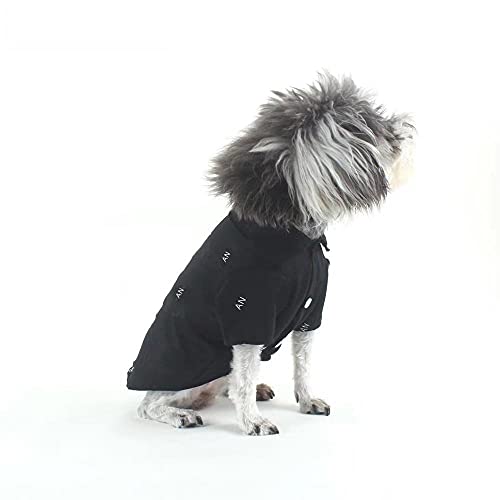 SDLSH Hundebekleidung für Haustiere Mode Haustier Hund Hemd Kleidung,Mantelkostüme,kleine mittelgroße Welpenhunde Kleidung Bequemes, leicht zu tragendes Gehen (Color : White, Größe : L) von SDLSH