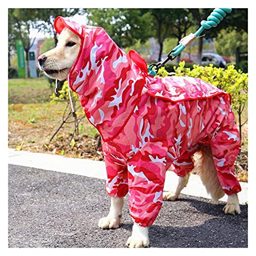 SDLSH Hundebekleidung für Haustiere Outdoor-Haustierkleidung,große Hunde-Regenmantel-Kleidung,Regen-Overall für große mittelgroße kleine Hunde Bequemes, leicht zu tragendes Gehen von SDLSH