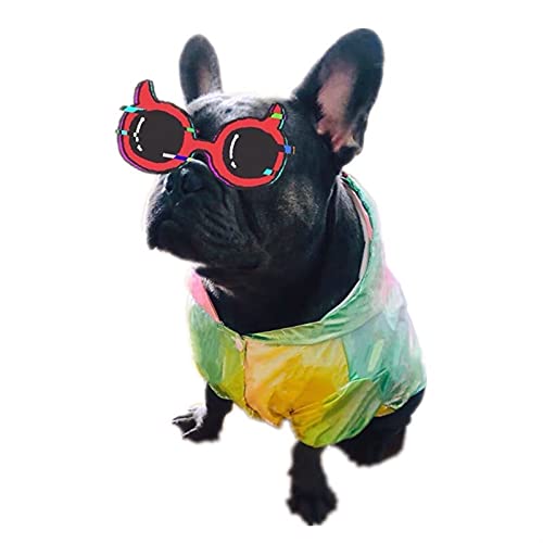 SDLSH Hundebekleidung für Haustiere Pet Mantel Kleidung,sonnensichere Bunte Kleidung,Jacke Regenmantel kleine Hunde Bequemes, leicht zu tragendes Gehen (Größe : XL) von SDLSH