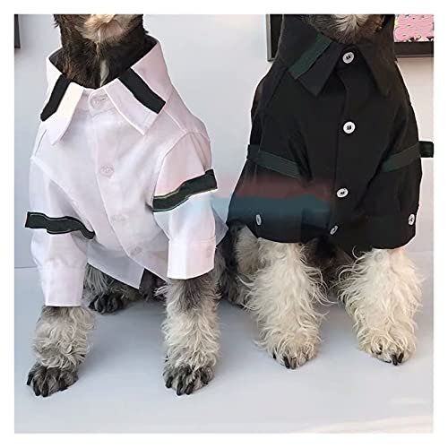 SDLSH Hundebekleidung für Haustiere Sommerkleidung,Haustierhundhemd,Mantelweste Kostüme,kleine mittelgroße Hunde Bequemes, leicht zu tragendes Gehen (Color : Black, Größe : XXL) von SDLSH