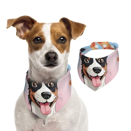 Hunde-Halstuch, Ratten-Terrier-Schal, verstellbar, waschbar, doppelseitig, Haustier-Halstuch, Baumwolle, Dreieck-Lätzchen, Hunde-Schals, Katzen, Schals für Welpen, Kostüm-Zubehör, Größe M Hunde-Halstuch, Ratten-Terrier-Schal, verstellbar, waschbar, doppelseitig, Haustier-Halstuch, Baumwolle, Dreieck-Lätzchen, Hunde-Schals, Katzen, Schals für Welpen, Kostüm-Zubehör, Größe M von SDTYKHJ