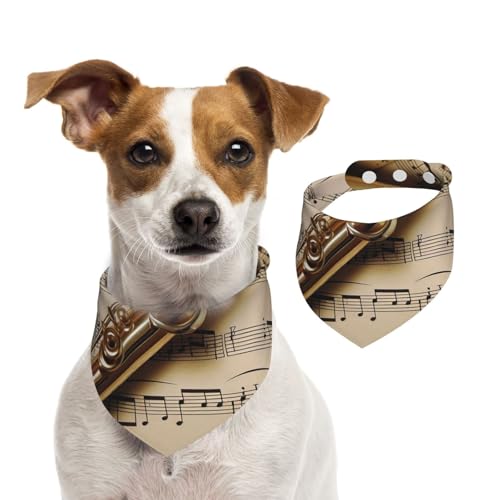 Hundehalstuch, Flöte, Musik, Haustier-Schal, verstellbar, waschbar, doppelseitig, Haustier-Halstuch, Baumwolle, Dreieck-Lätzchen, Hunde-Schals, Katzenschals für Welpen, Kostüm, Zubehör, klein Hundehalstuch, Flöte, Musik, Haustier-Schal, verstellbar, waschbar, doppelseitig, Haustier-Halstuch, Baumwolle, Dreieck-Lätzchen, Hunde-Schals, Katzenschals für Welpen, Kostüm, Zubehör, klein von SDTYKHJ