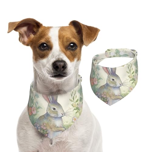 Hundehalstuch, Garten-Hasen-Haustier-Schal, verstellbar, waschbar, doppelseitig, Haustier-Halstuch, Baumwolle, Dreieck-Lätzchen, Hundeschals, Katzenschals für Welpen, Kostüm-Zubehör, klein Hundehalstuch, Garten-Hasen-Haustier-Schal, verstellbar, waschbar, doppelseitig, Haustier-Halstuch, Baumwolle, Dreieck-Lätzchen, Hundeschals, Katzenschals für Welpen, Kostüm-Zubehör, klein von SDTYKHJ