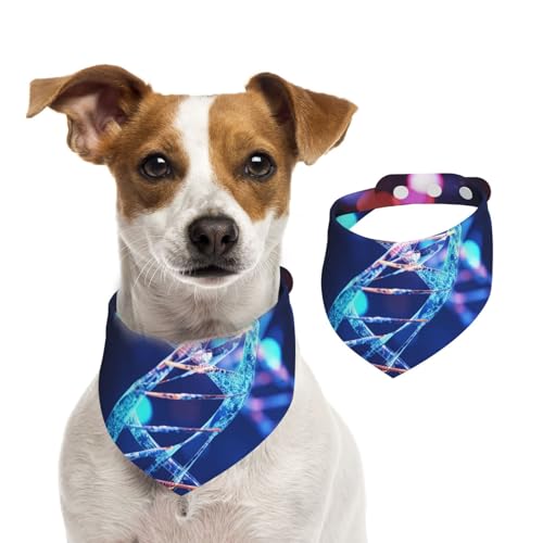 Hundehalstuch, Genetic Helix, Haustier-Schal, verstellbar, waschbar, doppelseitig, Haustier-Halstuch, Baumwolle, Dreieck-Lätzchen, Hunde-Schals, Katzenschals für Welpen, Kostüm-Zubehör, Größe L Hundehalstuch, Genetic Helix, Haustier-Schal, verstellbar, waschbar, doppelseitig, Haustier-Halstuch, Baumwolle, Dreieck-Lätzchen, Hunde-Schals, Katzenschals für Welpen, Kostüm-Zubehör, Größe L von SDTYKHJ