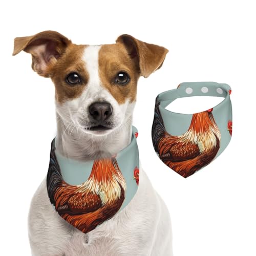 Hundehalstuch, Huhn-Druck, Haustier-Schal, verstellbar, waschbar, doppelseitig, Haustier-Halstuch, Baumwolle, Dreieck-Lätzchen, Hunde-Schals, Katzenschals für Welpen, Kostüm-Zubehör, klein Hundehalstuch, Huhn-Druck, Haustier-Schal, verstellbar, waschbar, doppelseitig, Haustier-Halstuch, Baumwolle, Dreieck-Lätzchen, Hunde-Schals, Katzenschals für Welpen, Kostüm-Zubehör, klein von SDTYKHJ