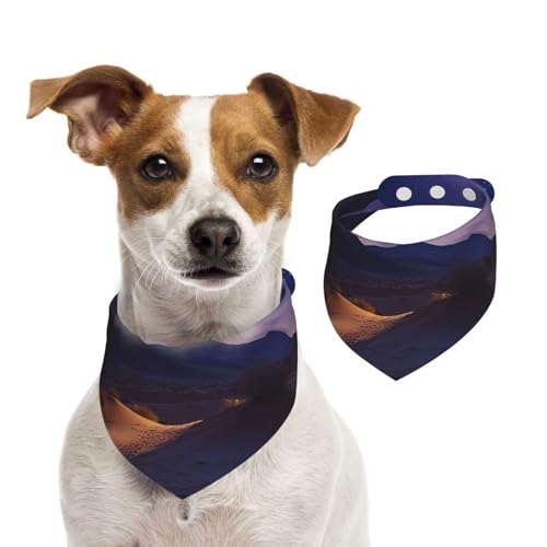 Hundehalstuch, Motiv: Nacht in der Wüste, Haustier-Schal, verstellbar, waschbar, doppelseitig, Haustier-Halstuch, Baumwolle, Dreieck-Lätzchen, Hunde-Schals, Katzen, Schals für Welpen, Kostüm, Zubehör Hundehalstuch, Motiv: Nacht in der Wüste, Haustier-Schal, verstellbar, waschbar, doppelseitig, Haustier-Halstuch, Baumwolle, Dreieck-Lätzchen, Hunde-Schals, Katzen, Schals für Welpen, Kostüm, Zubehör von SDTYKHJ