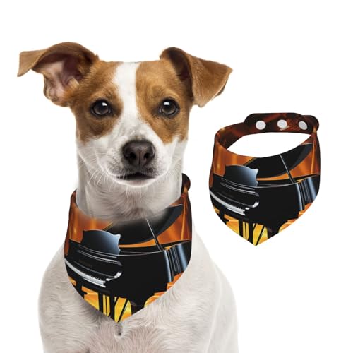 Hundehalstuch, Musiktheater, Haustier-Schal, verstellbar, waschbar, doppelseitig, Haustier-Halstuch, Baumwolle, Dreieck-Lätzchen, Hunde-Schals, Katzen, Schals für Welpen, Kostüm, Zubehör, klein von SDTYKHJ