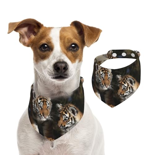 Hundehalstuch, Sibirischer Tiger, Jungtiere, Haustier-Schal, verstellbar, waschbar, doppelseitig, Haustier-Halstuch, Baumwolle, Dreieck-Lätzchen, Hunde-Schals, Katzenschals für Welpen, Kostüm-Zubehör Hundehalstuch, Sibirischer Tiger, Jungtiere, Haustier-Schal, verstellbar, waschbar, doppelseitig, Haustier-Halstuch, Baumwolle, Dreieck-Lätzchen, Hunde-Schals, Katzenschals für Welpen, Kostüm-Zubehör von SDTYKHJ