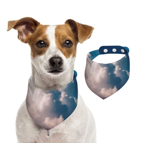 Hundehalstuch, blau, Haustier-Schal, verstellbar, waschbar, doppelseitig, Haustier-Halstuch, Baumwolle, Dreieck-Lätzchen, Hunde-Schals, Katzenschals für Welpen, Kostüm, Zubehör, Größe S Hundehalstuch, blau, Haustier-Schal, verstellbar, waschbar, doppelseitig, Haustier-Halstuch, Baumwolle, Dreieck-Lätzchen, Hunde-Schals, Katzenschals für Welpen, Kostüm, Zubehör, Größe S von SDTYKHJ