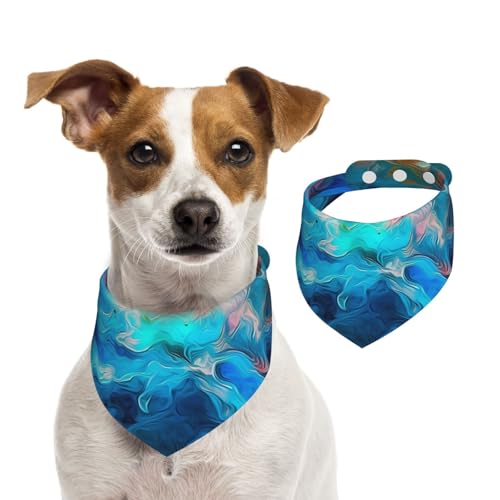 Hundehalstuch, blau, ästhetische Farbe, Spritzschutz, verstellbar, waschbar, doppelseitig, Haustier-Halstuch, Baumwolle, Dreieck-Lätzchen, Hunde-Schal, Katzenschal, für Welpen, Kostüm, Zubehör, Größe Hundehalstuch, blau, ästhetische Farbe, Spritzschutz, verstellbar, waschbar, doppelseitig, Haustier-Halstuch, Baumwolle, Dreieck-Lätzchen, Hunde-Schal, Katzenschal, für Welpen, Kostüm, Zubehör, Größe von SDTYKHJ