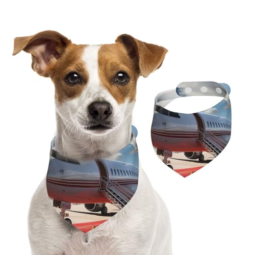 Hundehalstuch, roter Teppich, Flugzeug, Haustier-Schal, verstellbar, waschbar, doppelseitig, Haustier-Halstuch, Baumwolle, Dreieck-Lätzchen, Hunde-Schals, Katzen, Schals für Welpen, Kostüm, Zubehör Hundehalstuch, roter Teppich, Flugzeug, Haustier-Schal, verstellbar, waschbar, doppelseitig, Haustier-Halstuch, Baumwolle, Dreieck-Lätzchen, Hunde-Schals, Katzen, Schals für Welpen, Kostüm, Zubehör von SDTYKHJ