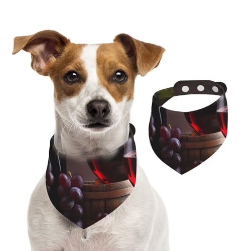 Hundehalstuch, verstellbar, waschbar, doppelseitig, Baumwolle, Dreieckslätzchen, Hunde-Schal, Katzenschal, für Welpen, Kostüm, Zubehör, Größe M von SDTYKHJ