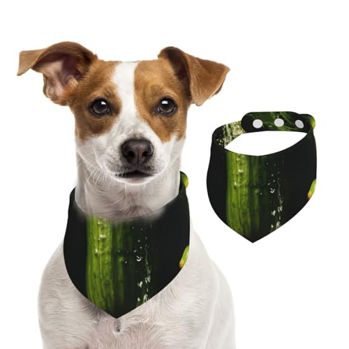 Hundehalstuch, verstellbares Haustier-Halstuch, waschbar, doppelseitig, Haustier-Halstuch, Baumwolle, Dreieck-Lätzchen, Hunde-Schals, Katzenschals für Welpen, Kostüm-Zubehör, Größe M von SDTYKHJ