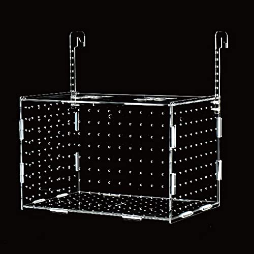 Fischzuchtbox Isolationsbox Züchter mit Haken Isolation Trennwand Schlüpfkasten Acryl Transparent Aquarium Brutkasten Inkubator Halter (Einzelgitter) von SDVantage