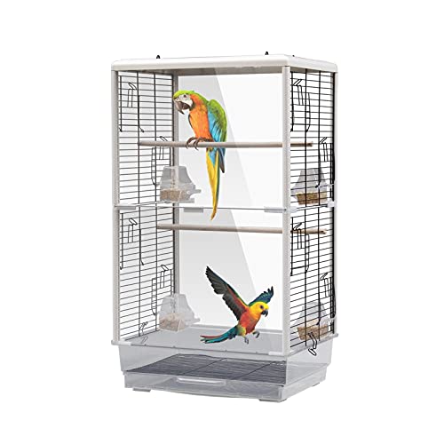 SDVantage Cage Pets Product Universal Birdcage Nest Hanging Birdcage Acrylic Transparent Bird Cage Pet Guard Birdcage Bird Cage von SDVantage