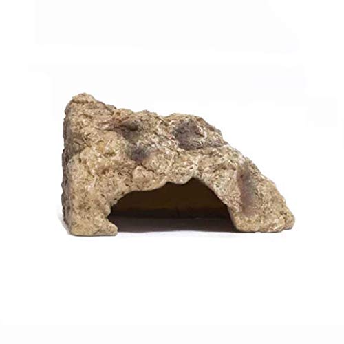 SDVantage Loch Reptilienversteck Reptilienhöhle Box Lebensraum Eckdekoration Schlange Eidechse Schildkröte Versteck Reptilienbox Zubehör Ornamente (14 x 10,5 x 8 cm) von SDVantage