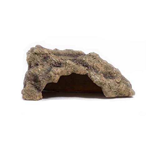 SDVantage Loch Reptilienversteck Reptilienhöhle Box Lebensraum Eckdekoration Schlange Eidechse Schildkröte Verstecke Reptilienbox Zubehör Ornamente (28,5 x 20 x 13,5 cm) von SDVantage