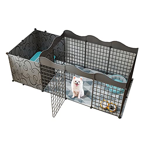 SDVantage Pet Laufstall Haustier Laufstall, Faltbarer Metall Haustier Übung Laufstall für Hunde, Katzen oder Kleintiere Tiere Zaun von SDVantage