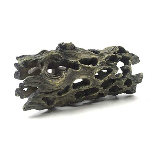 SDVantage Rindenversteck für Amphibien, Aquarium, Reptilien-Höhle, Eckdekoration, Eidechse, Schlange, Schildkröte, Versteck, Zubehör, Ornamente (19 x 7 x 7 cm) von SDVantage